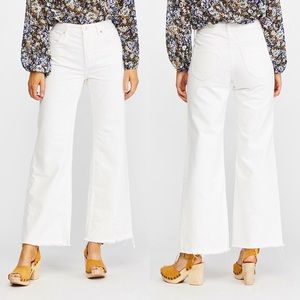 Free People High Rise Straight Flare Jeans